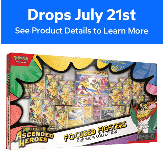 Sam's Club Focus Fighters Drop July 2026: High-Resale Pokemon Box