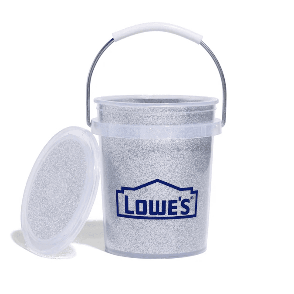 Silver Glitter Mini Bucket