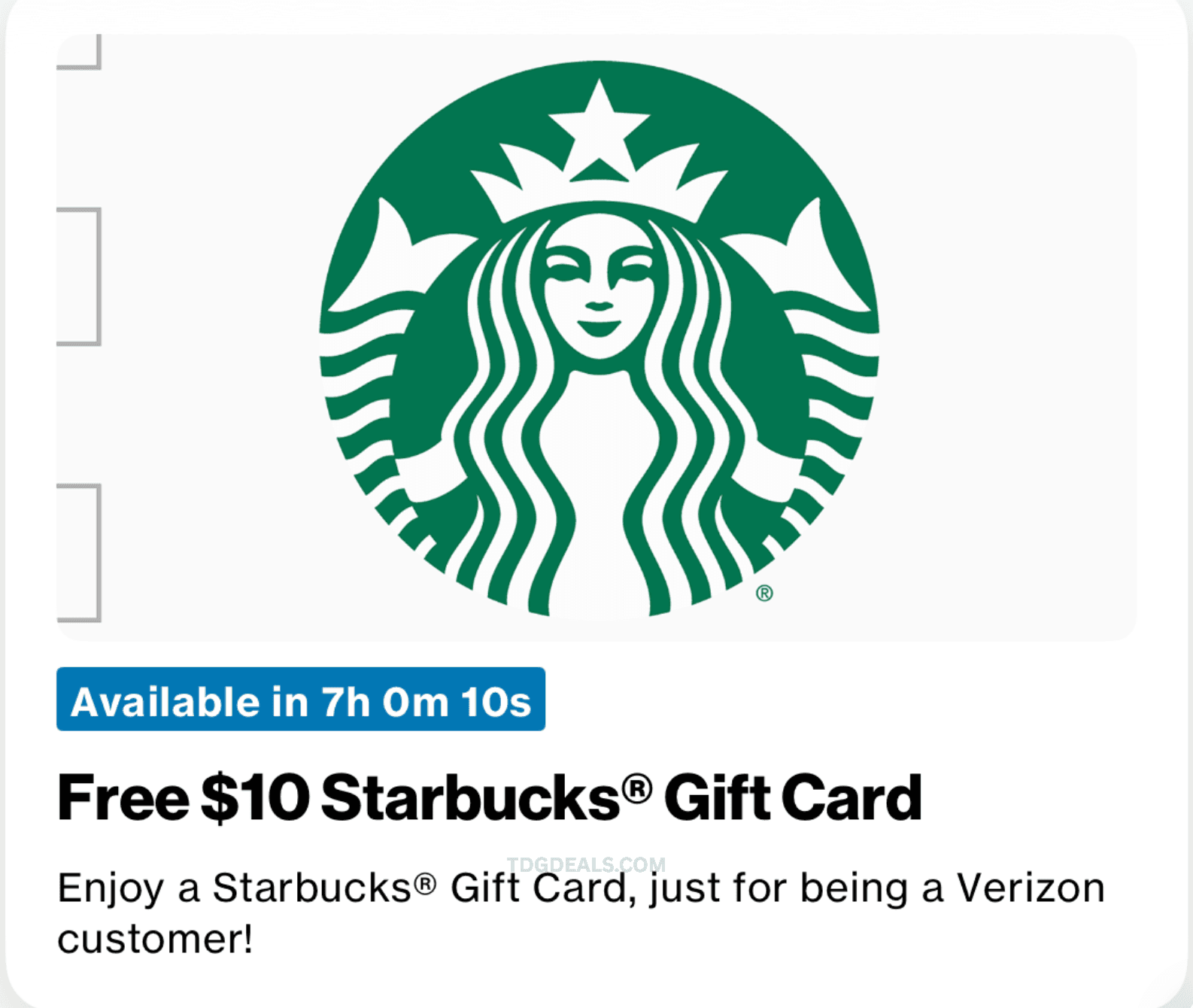 Starbucks gift card