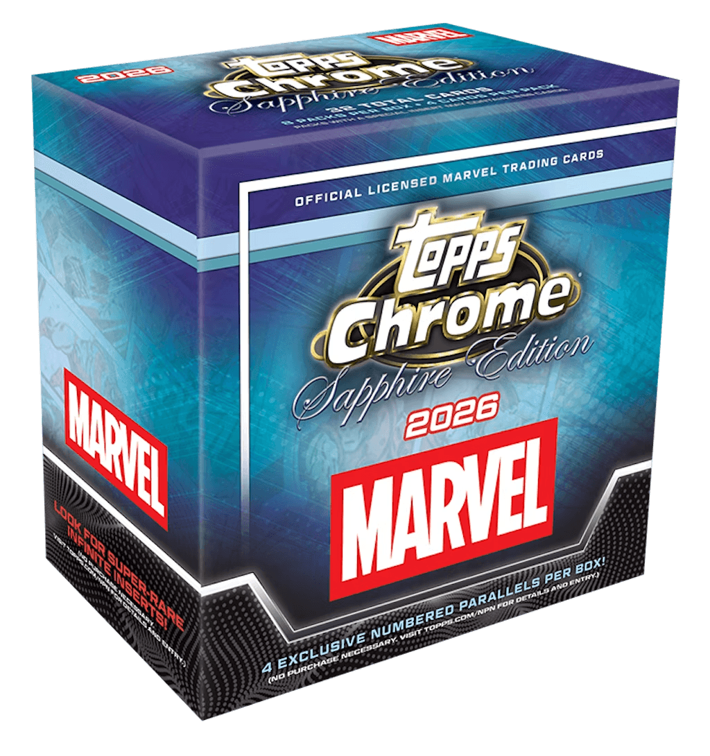 2026 Topps Chrome Marvel Comics Sapphire Edition Hobby Box