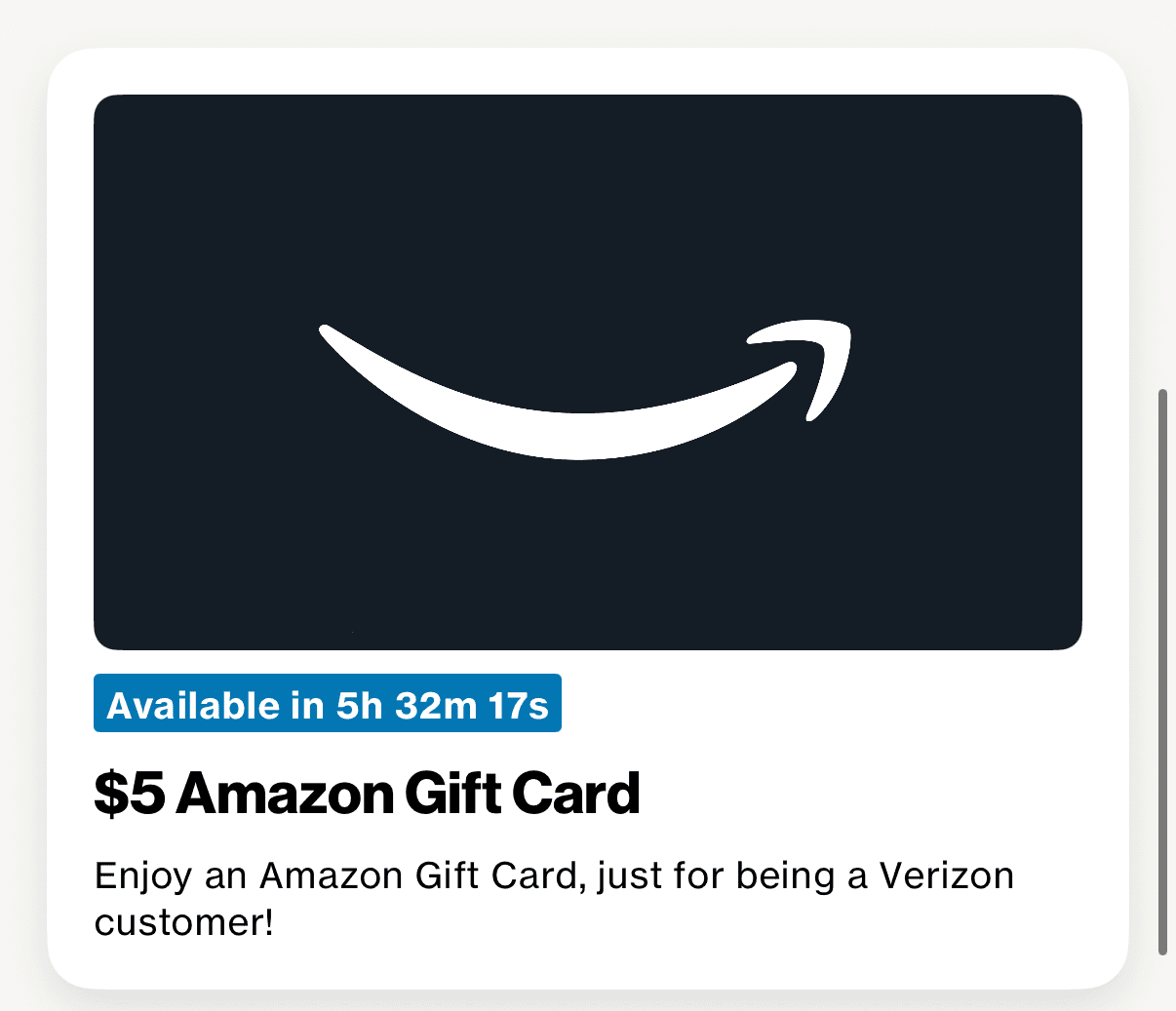 $5 Amazon Gift Card