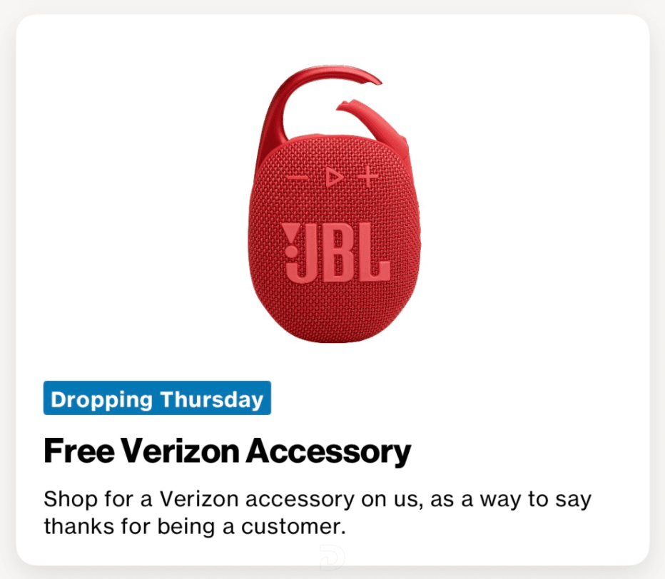 July 30th - Verizon - Free Verizon Accessory